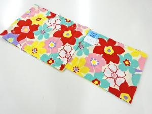 未使用品　花模様浴衣